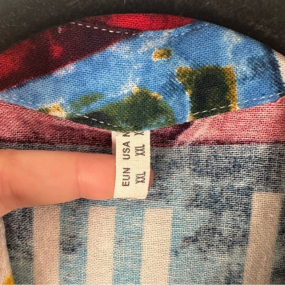 Zara Tianzhien Women’s Tunic Size XXL Cotton Artsy Art To Wear Dopamine Eclectic - Picture 11 of 13